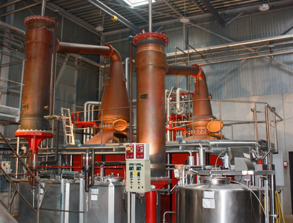 Warenghem Distillery's pair of stills