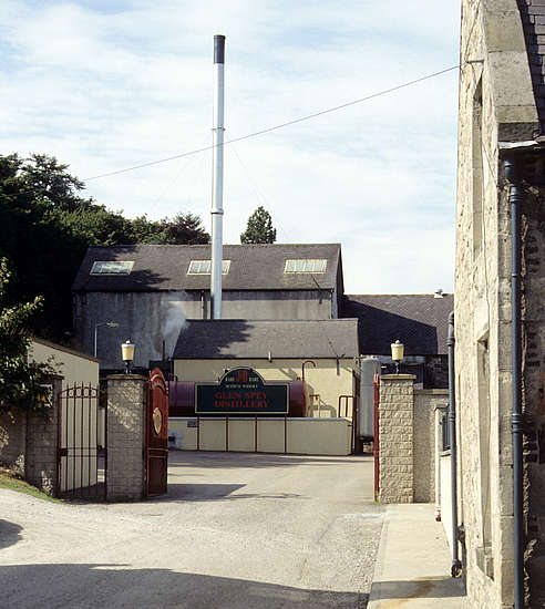 Glen Spey distillery's entrance.