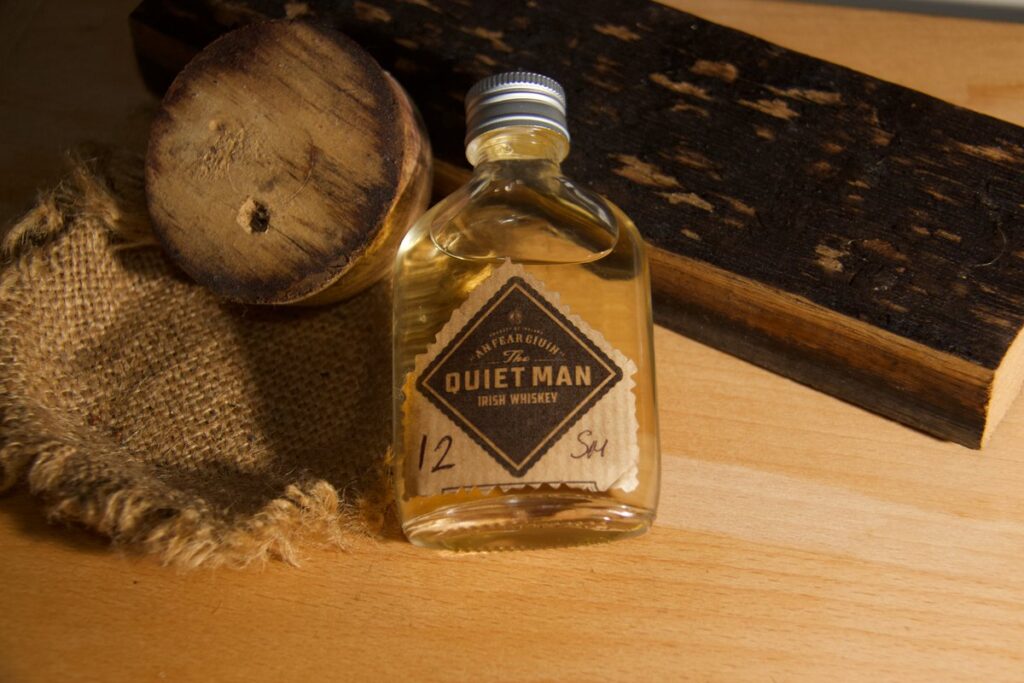 The Quiet Man 12yo single malt sample bottle