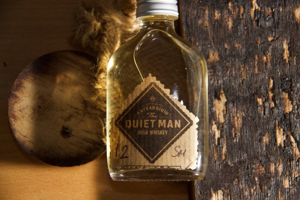 The Quiet Man 12yo single malt sample bottle