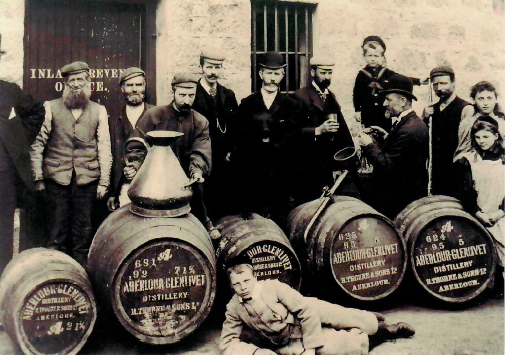 A photo of the Aberlour workforce back in 1910.
