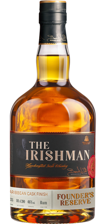 The Irishman Founder's Reserve Caribbean Cask Finish, part of the Walsh Whiskey Tweet Tasting 2021