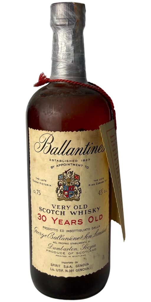 Ballantine’s 30-year-old pre-1939 (1974) Spirit SpA Import