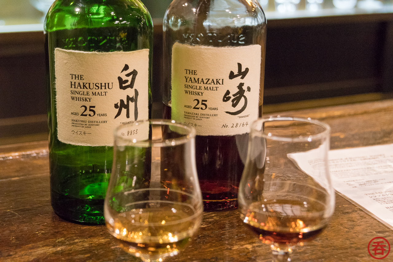 Hakushu and Yamazaki 25-year-old