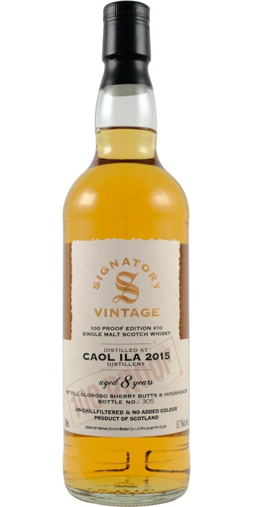 Caol Ila 2015 Signatory Vintage 100 Proof Edition #10