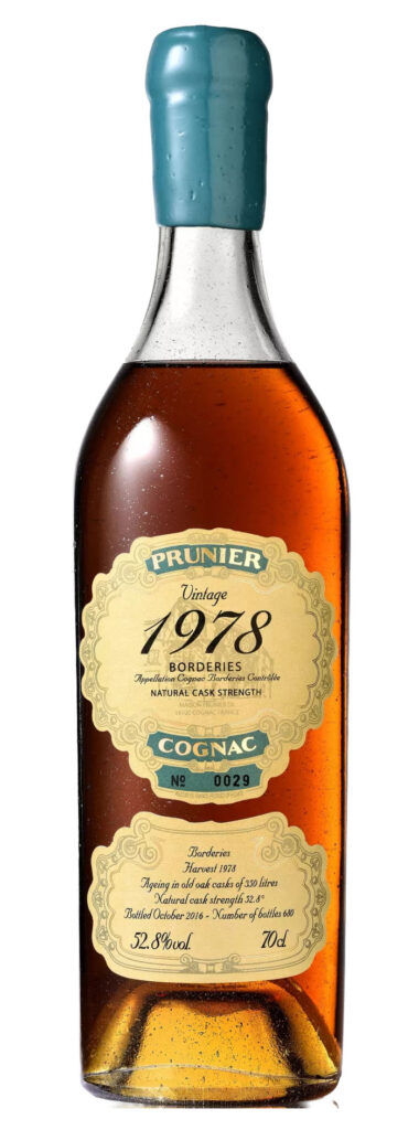 Prunier Vintage 1978 Borderies Cask Strength Cask Strength Cognac