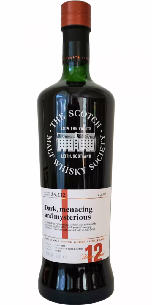 Glen Moray 2005 12-year-old SMWS 35.212 Dark, Menacing and Mysterious (2018)