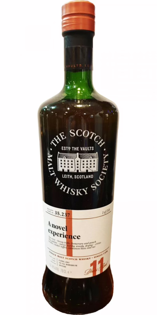 Glen Moray 2007 11-year-old SMWS 35.237 A Novel Experience (2019)