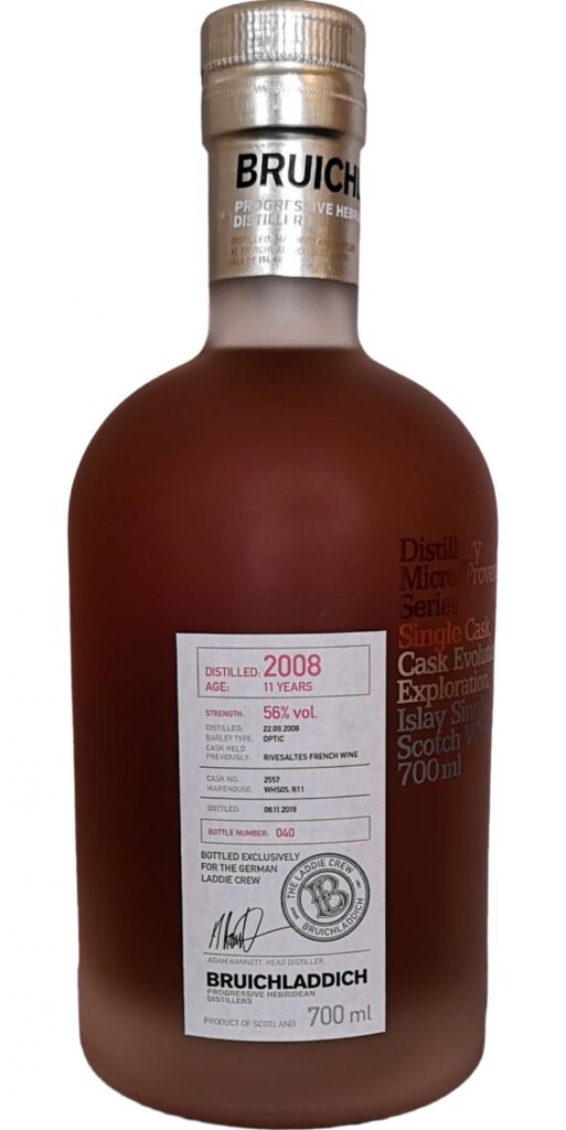 Bruichladdich 2008 Micro-Provenance Rivesaltes (2019)