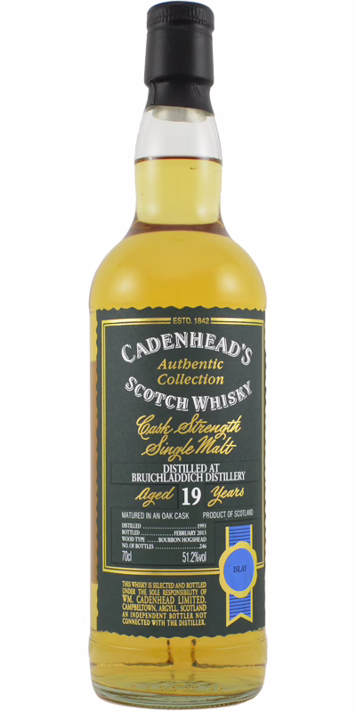 Bruichladdich 1993 19-year-old Cadenhead's (2013)