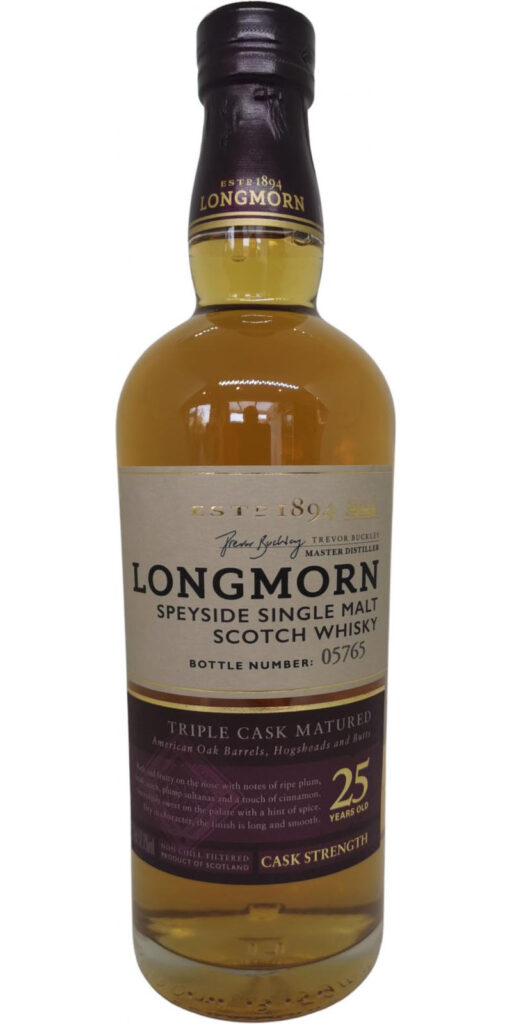 Longmorn 25-year-old batch L01 Secret Speyside