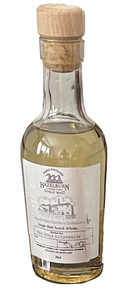 Hazelburn Hand Filled for The Still Guesthouse