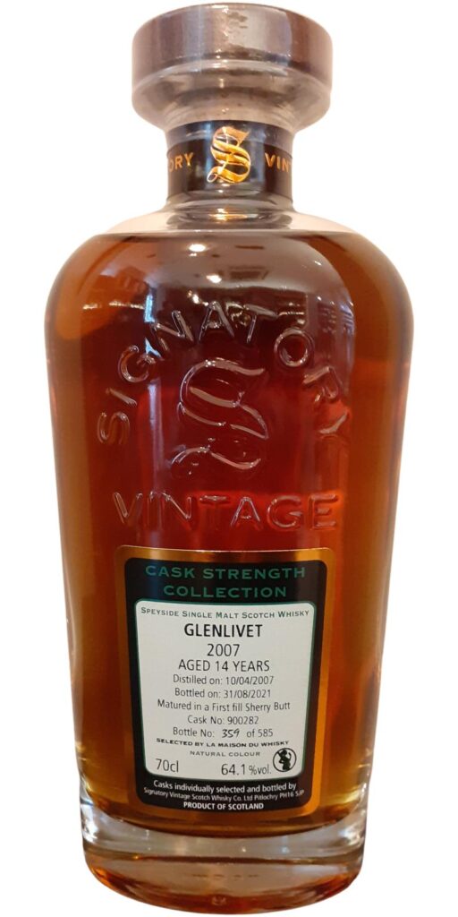 Glenlivet 2007 Signatory Vintage Cask Strength Collection