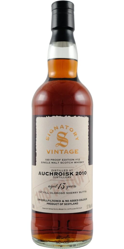 Auchroisk 2010 100 Proof #12 Signatory Vintage
