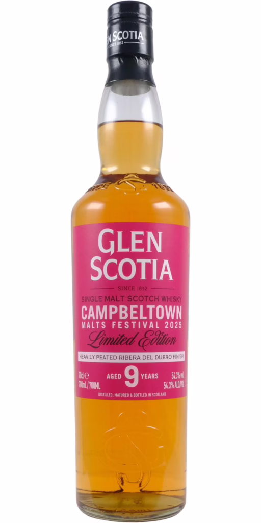 Glen Scotia 9-year-old Heavily Peated Ribero Del Duero Finish Campbeltown Malts Festival (2025)