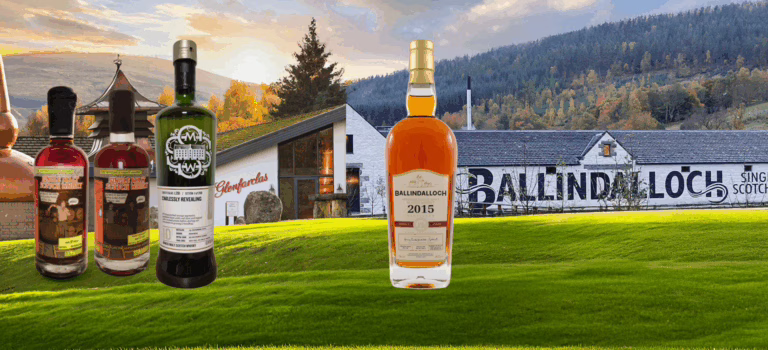 A Ballindalloch and three indy Glenfarclas