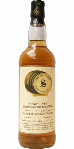 Coleburn 1983 Signatory Vintage casks 795+796