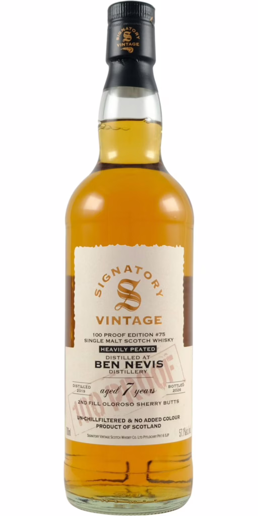 Ben Nevis 2019 100 Proof Edition #75 Signatory Vintage (2026)