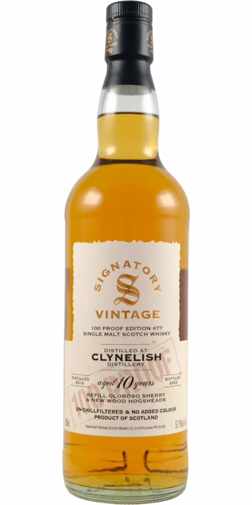 Clynelish 2016 100 Proof Edition #77 Signatory Vintage (2026)
