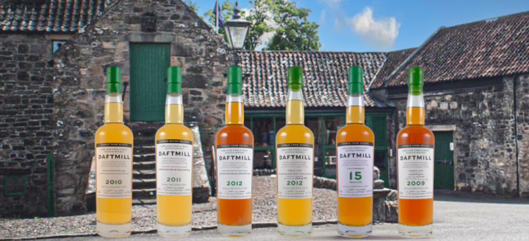 A Brilliant Daftmill Tasting Daftmill tasting lineup and distillery