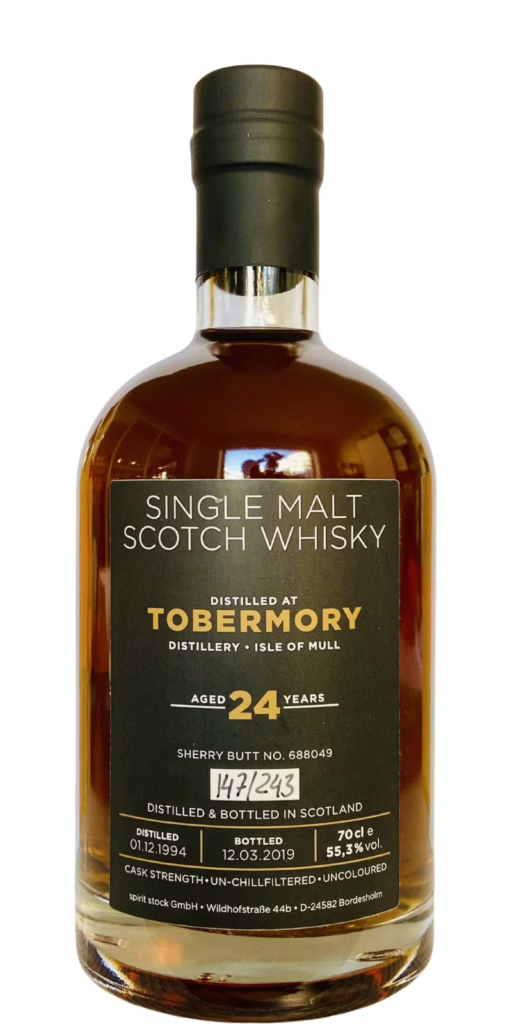 Tobermory 1994 Spirit Stock (2019)