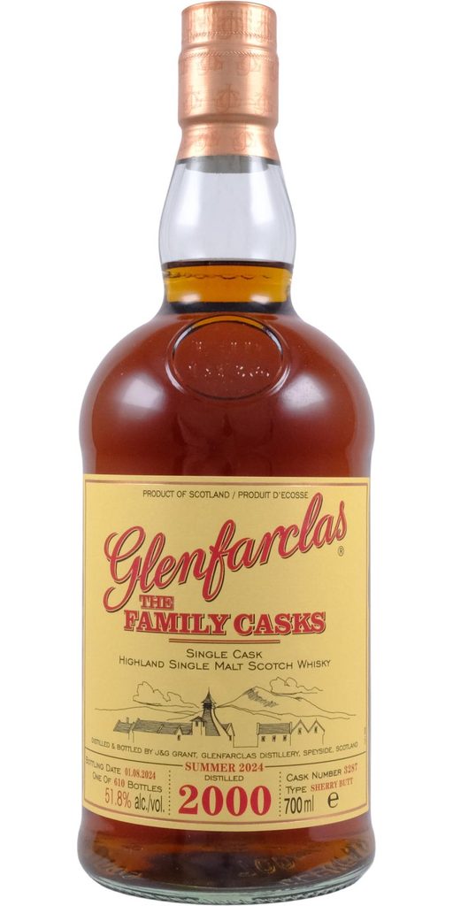 Glenfarclas 2000 Family Cask, matured in a sherry butt.
