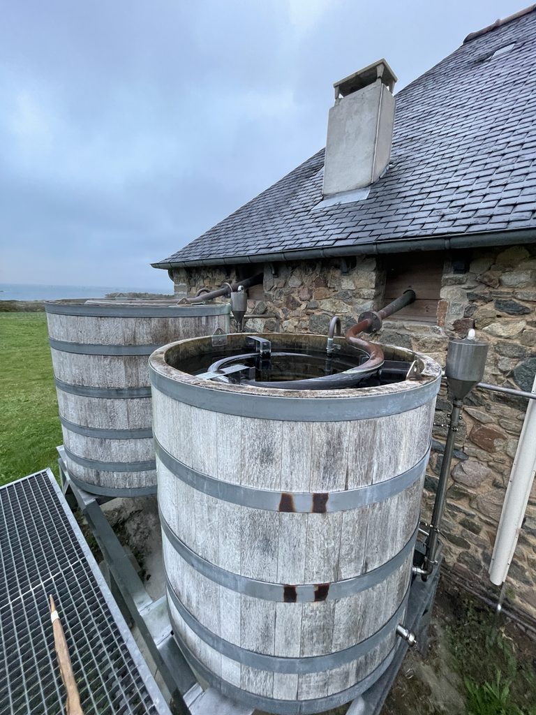 The worm tubs at Celtic Whisky Distillerie