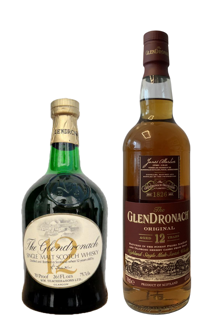 Old and new Glendronach 12-year-old