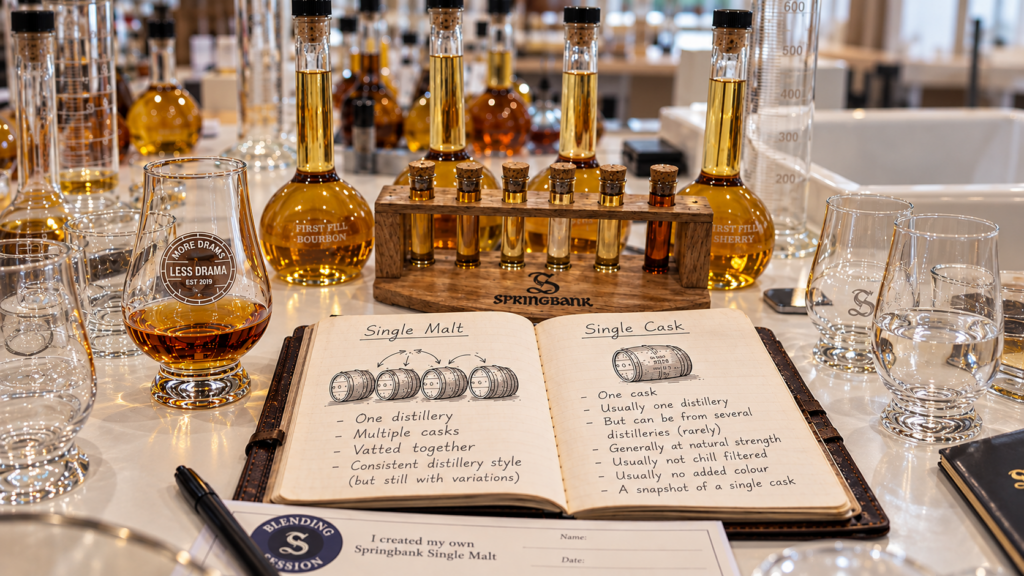 A single malt is a blend.